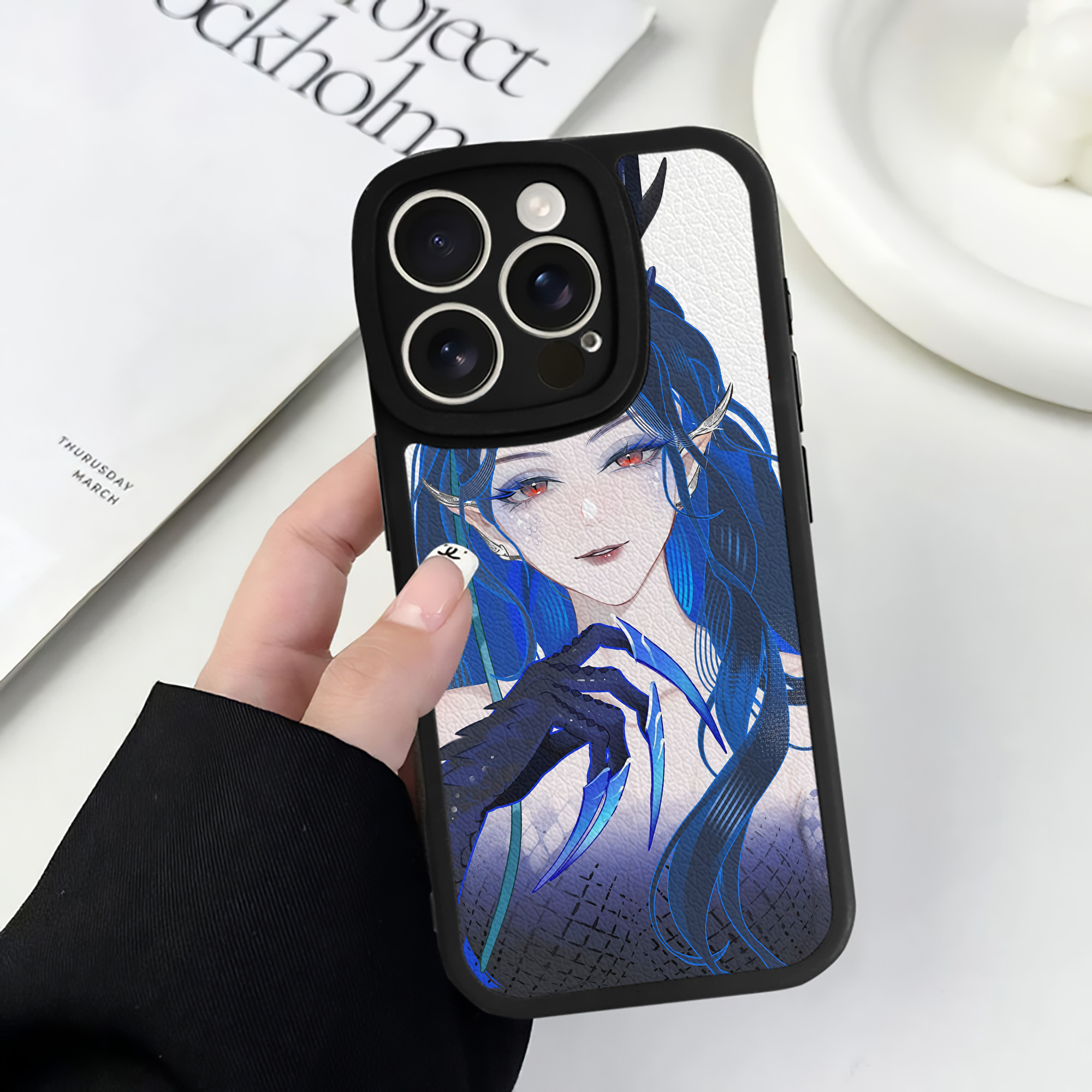 （画像用） Ne Zha 2 ナタ 魔童の大暴れ 【iPhone 16シリーズ対応】シリコンスマホケース（レザー調） 材質：シリコン